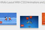 学习教程CSS3教程 jQuery+CSS3动画的水平组合布局