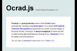 HTML5开发工具 Ocrad.js – JS 实现 OCR 光学字符识别