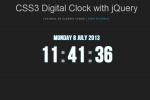 学习教程JQUERY教程 jQuery+CSS3实现数字时钟Digital Clock