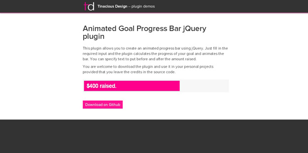 Animated Goal Progress Bar